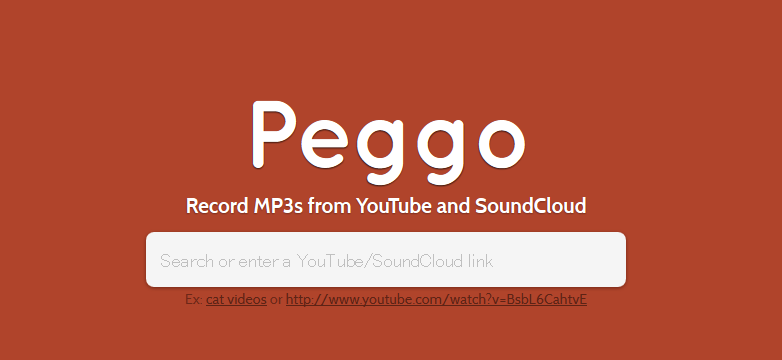 Youtubeの動画をMP3に変換して保存できるサービス「Peggo」