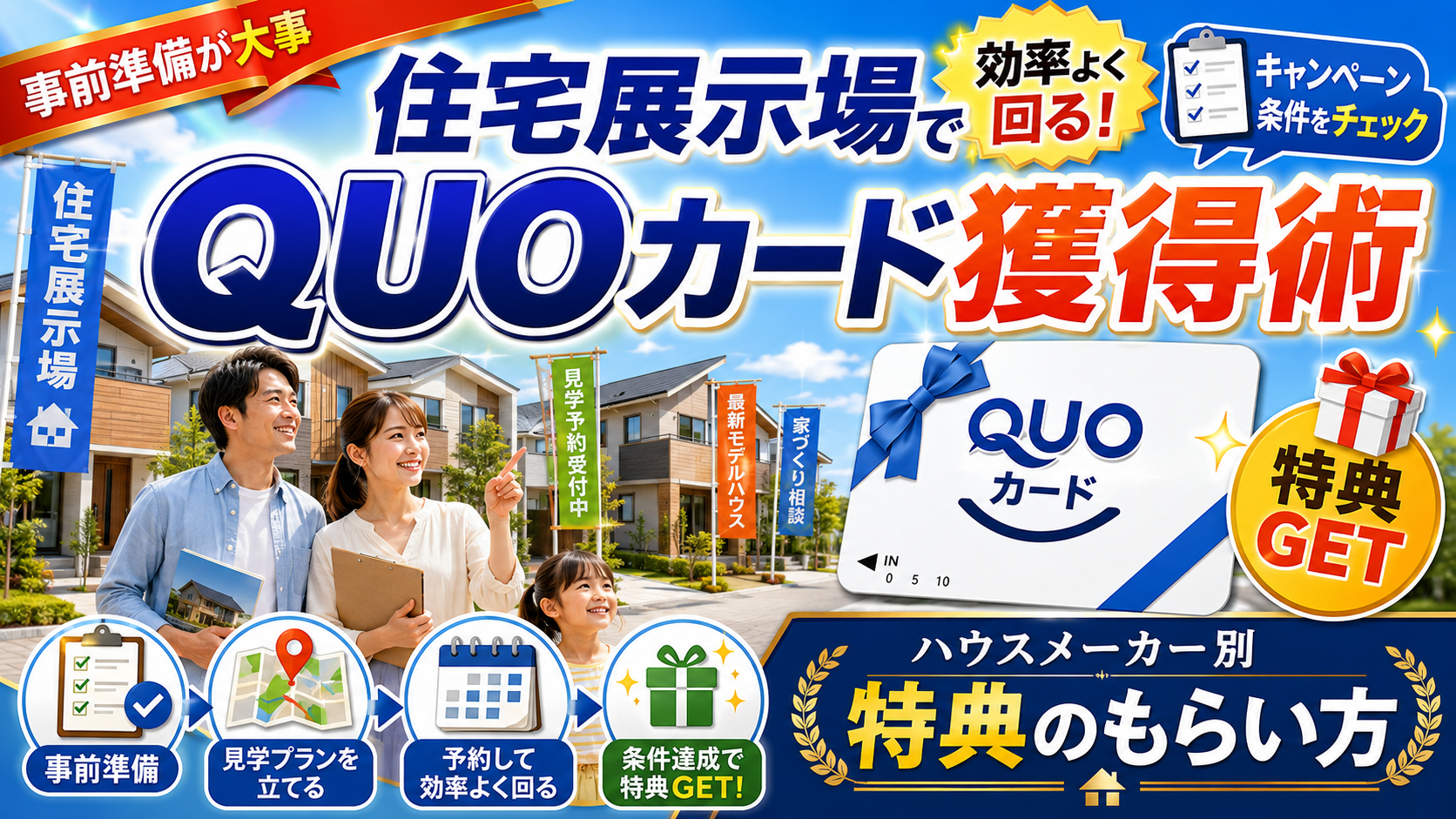 ハウスメーカー巡り クオカード特典 サムネイル